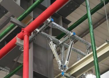 青秀该抗震支架的整体式支吊架结构协调性好